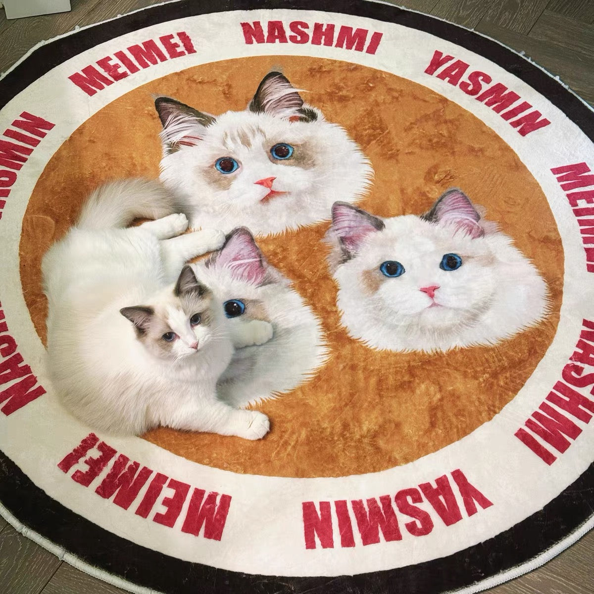 Custom Pet Portrait Rug โ Personalised Dog or Cat Mat