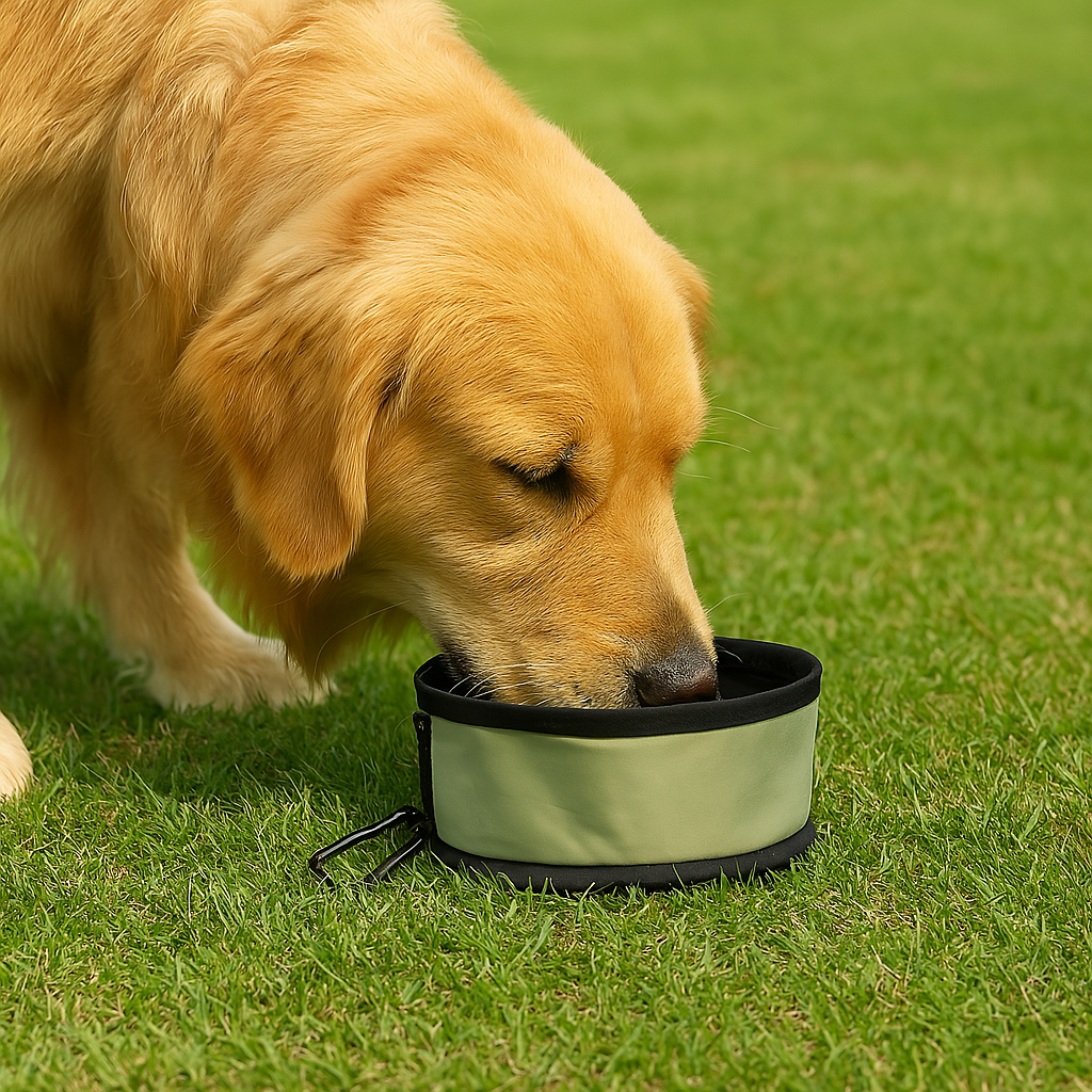 Foldable Waterproof Nylon Pet Bowl