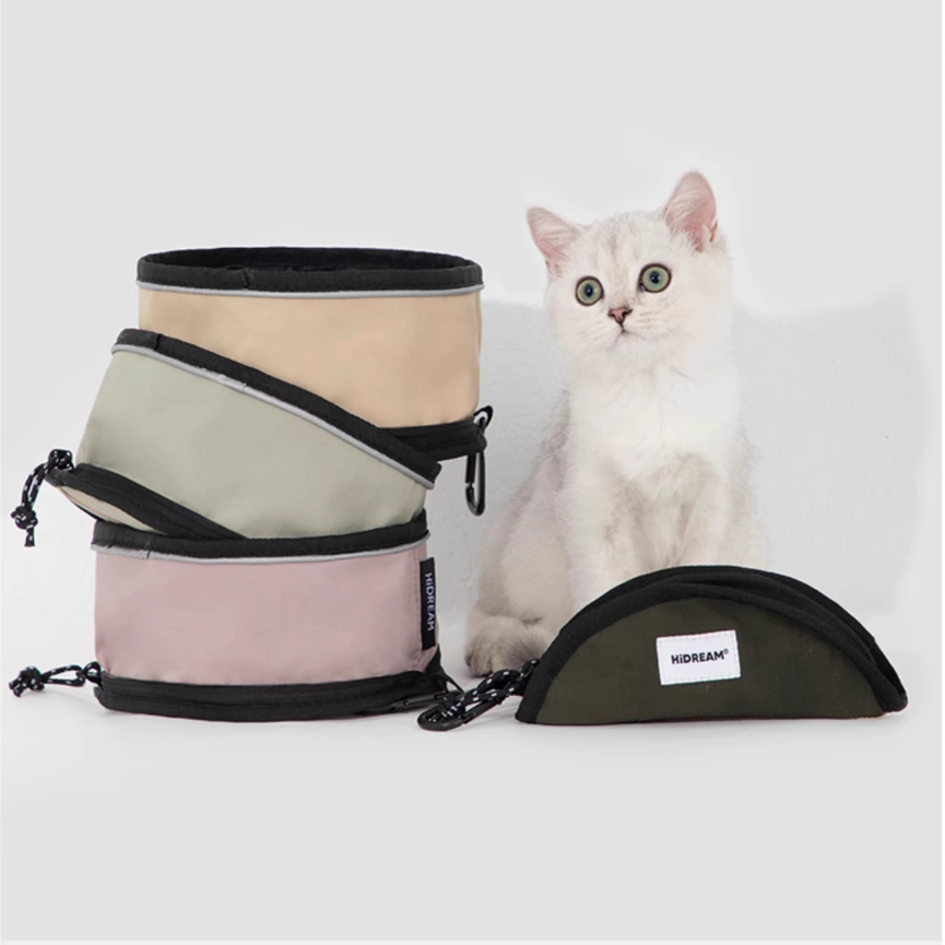 Foldable Waterproof Nylon Pet Bowl
